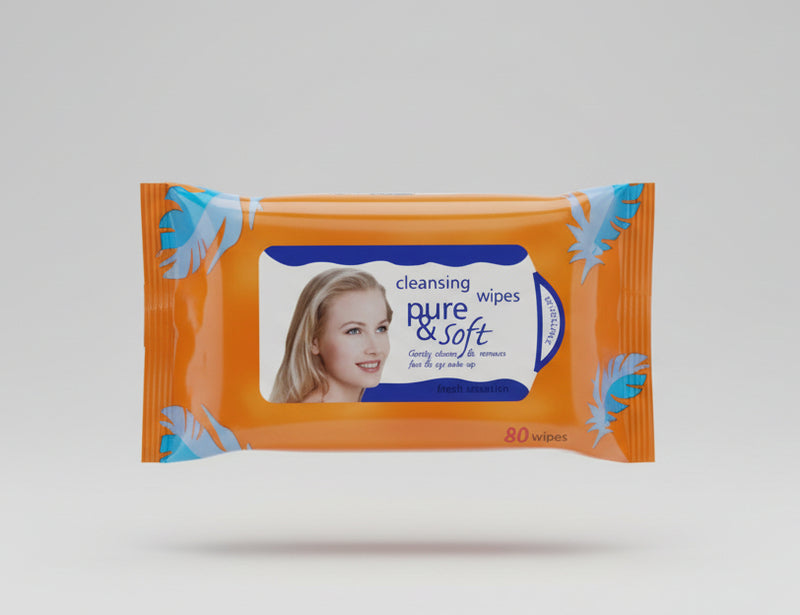 Pure & Soft Cleansing Wipes – Gentle & Refreshing 80 Wipes