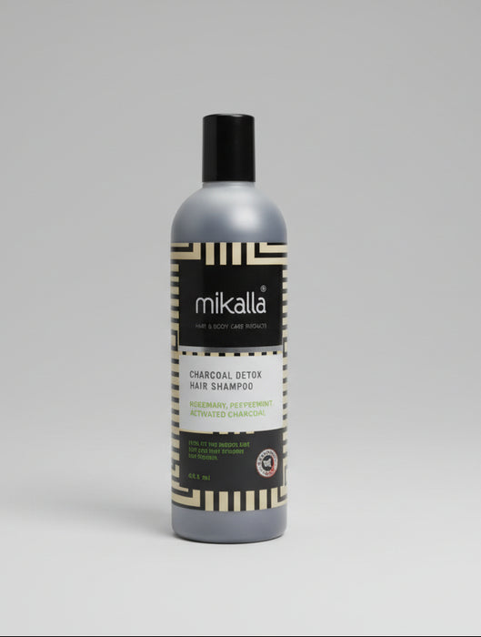 Mikalla Charcoal Detox Hair Shampoo – Deep Cleansing & Scalp Refresh 450ml