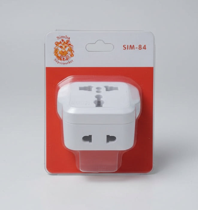 Simba Multi-Socket Adaptor Plug SIM-84 – Universal International Power Adaptor