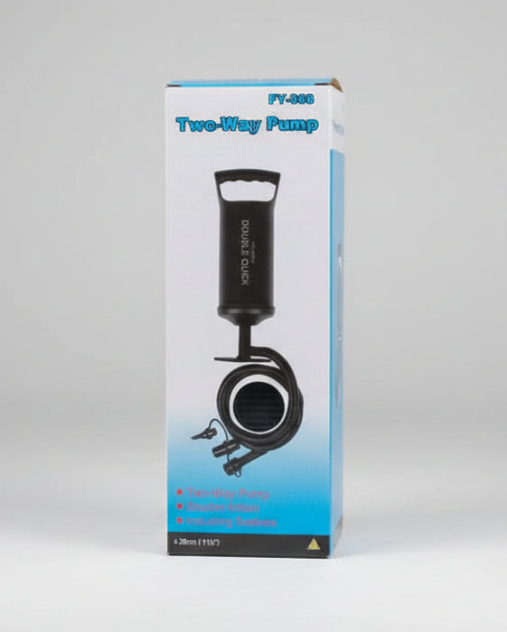 FY-368 Manual Two-Way Air Pump – Double Action Inflator with Multiple Nozzles