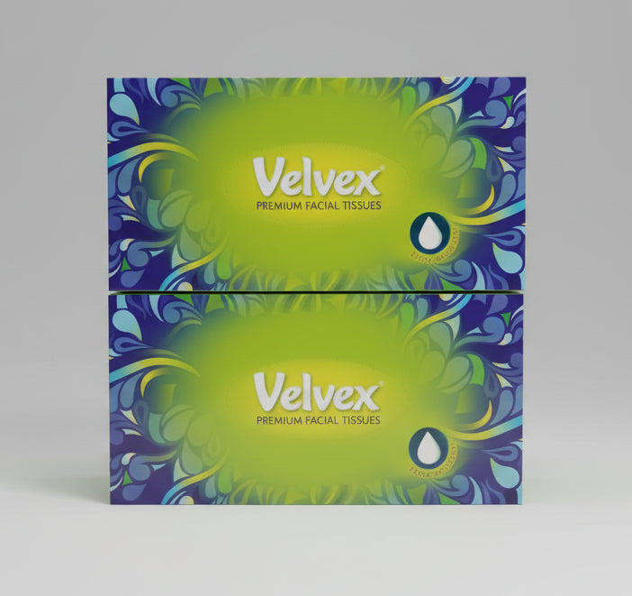 Velvex Premium Facial Tissues – Soft & Gentle Care