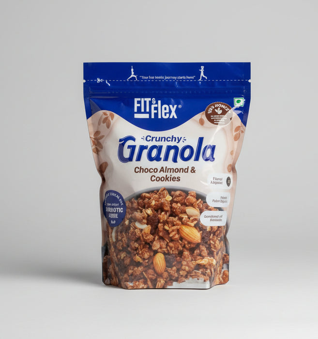 Fit & Flex Crunchy Granola – Choco Almond & Cookies 500g