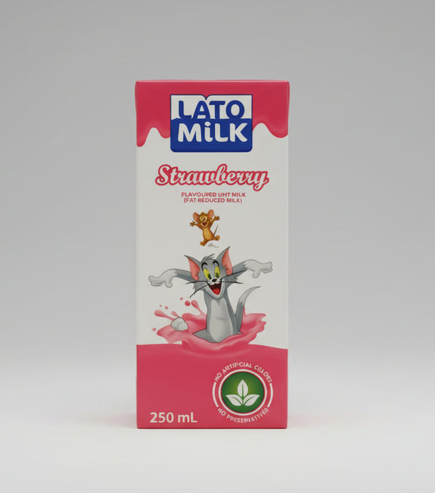 Lato Strawberry Flavoured UHT Milk – 250 mL