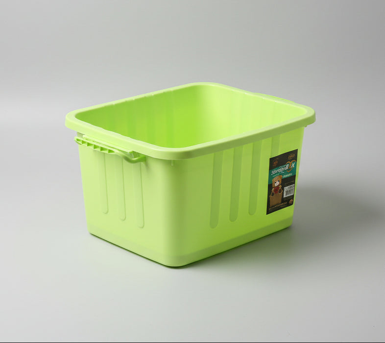 Lockweiler Plastic Werke GmbH Basic Line Lime Green Plastic Storage Box 30L