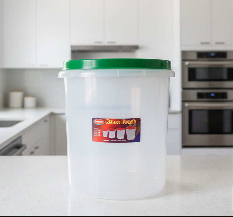 Lion Star Jumbo Sealware Food Storage Container with Green Lid 15L