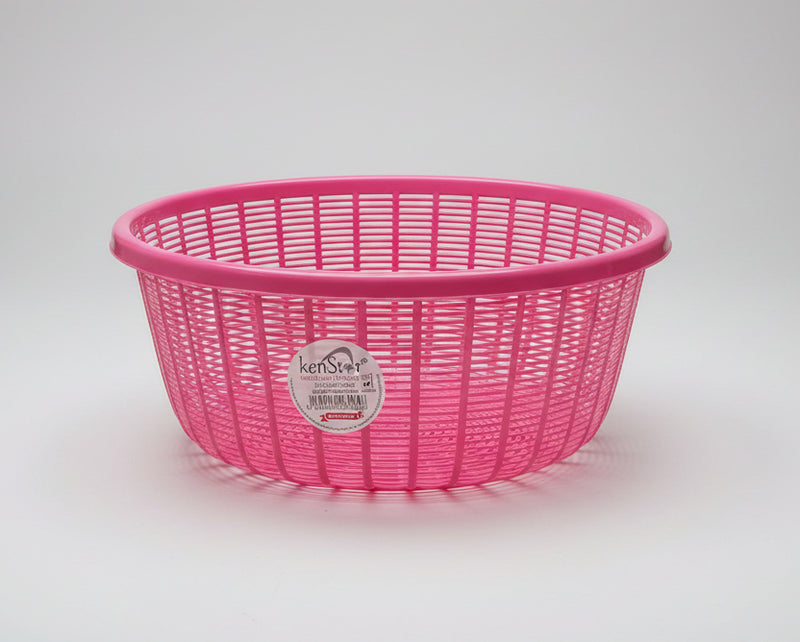 KenStar Round Plastic Basket with Lid