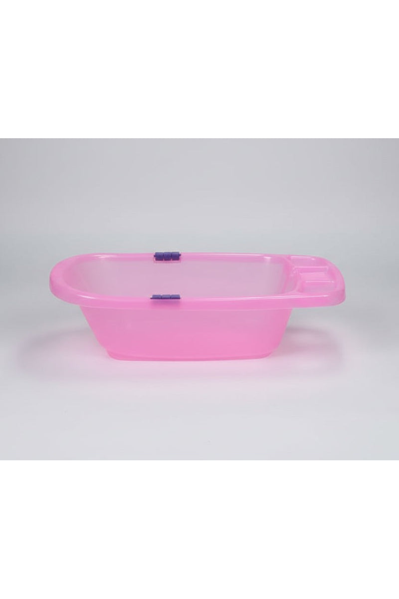 Babyjem Transparent Pink Plastic Baby Bathtub Large size