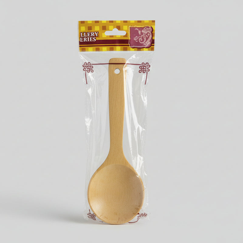 Wooden Cooking Ladle with Hanging Hole – Durable & Easy-to-Use Kitchen Spoon