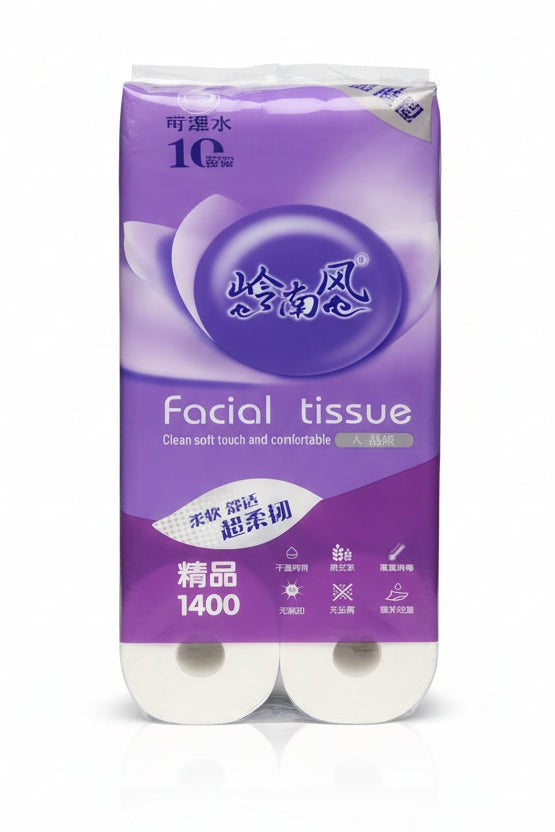 Ultra-Soft Facial Tissue – 10 Rolls