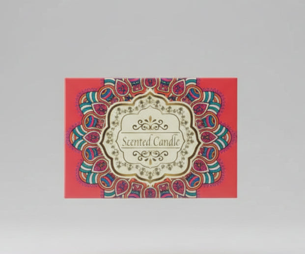 Scented Candle in Mandala Design Gift Box – Reusable Tin