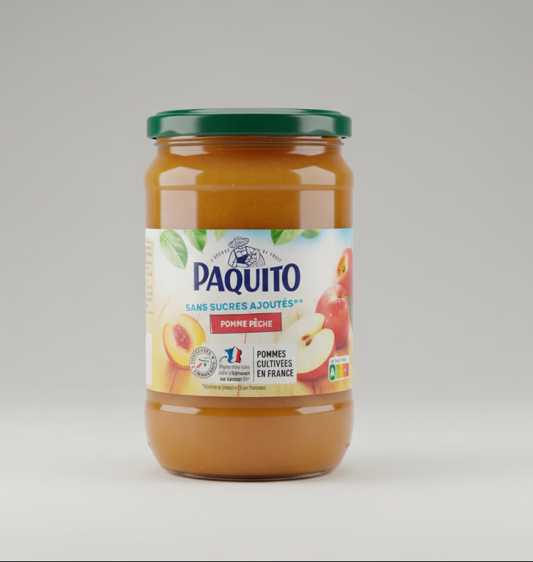 Paquito Apple & Peach Purée Compote – No Added Sugars 1kg