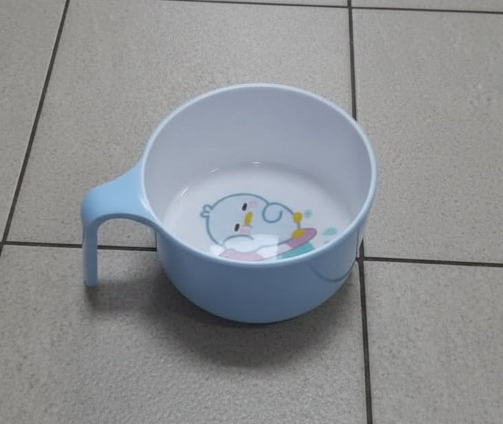 Hobbylife Cute Cartoon Animal Plastic Snack Bowl with Handle