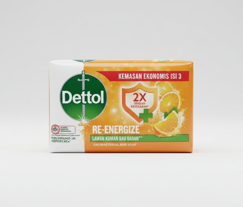Dettol Re-Energize Antibacterial Bar Soap 100g