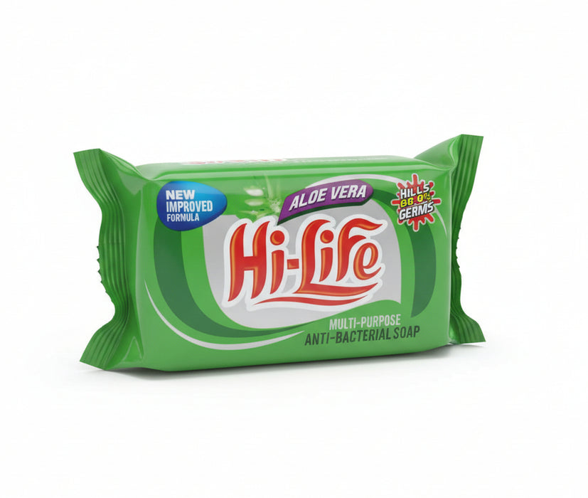 Hi-Life Anti-Bacterial Soap with Aloe Vera – All-Day Freshness & Hydration 200g