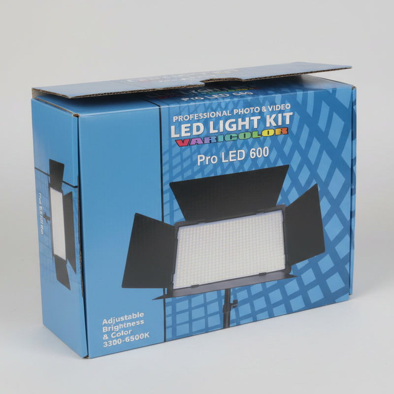 Professional Photo& Video Red Light Kit Pro Led 600 Adjustable Brightness&Color 3200-6500K