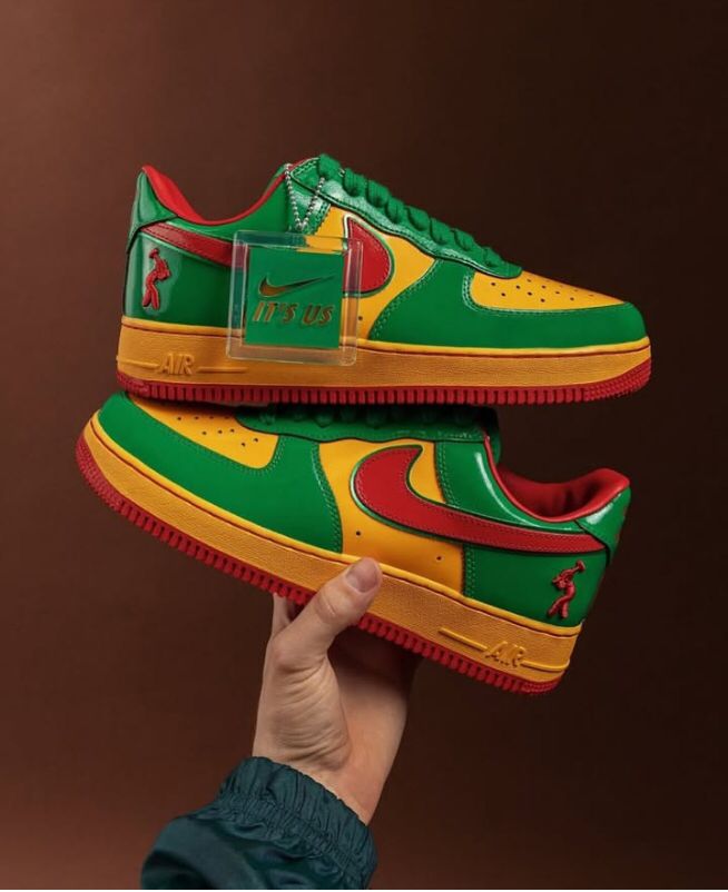 Nike Air Force 1 Low "Rasta/Jamaica" Edition Größen 40-45