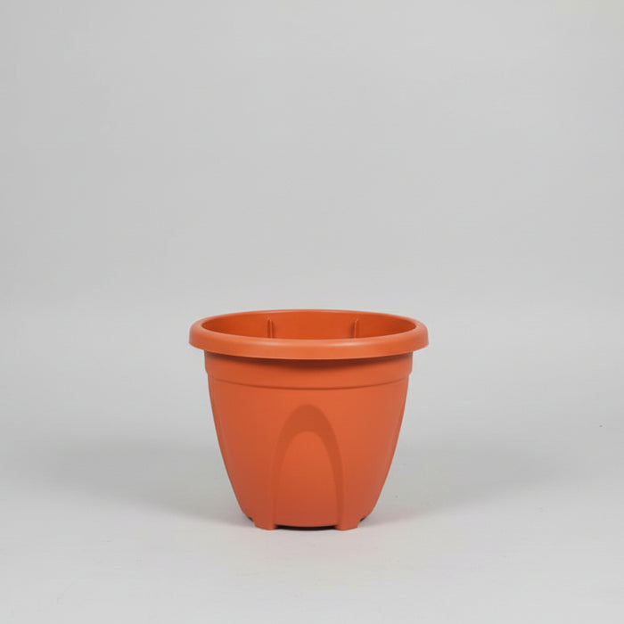 plastic plant pots that look like terracotta Classic Terracotta-Style Plastic Plant Pot — Murukali.com