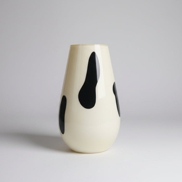 Cream Cow Print Vase
