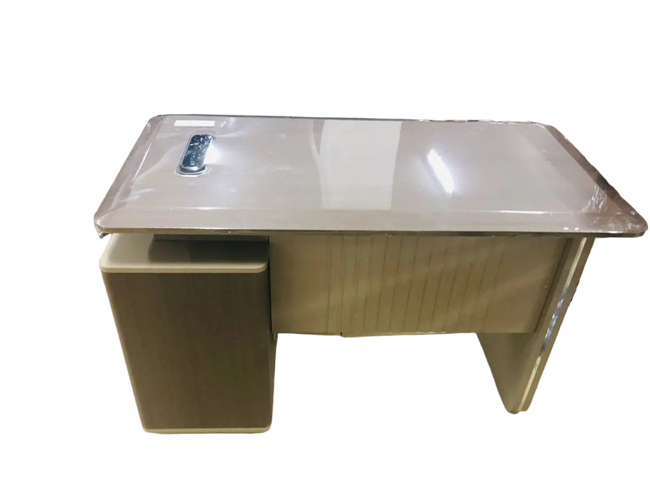 Light Oak L-Shaped Executive Office Desk 1.2m