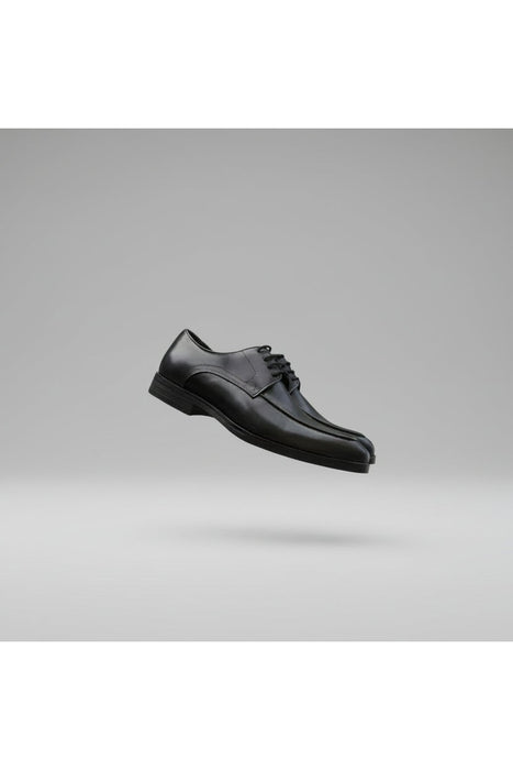 Men's Black Square-Toe Derby Shoes Size 40-45