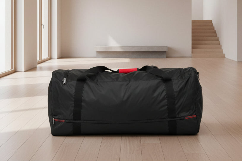 Black large duffel bag