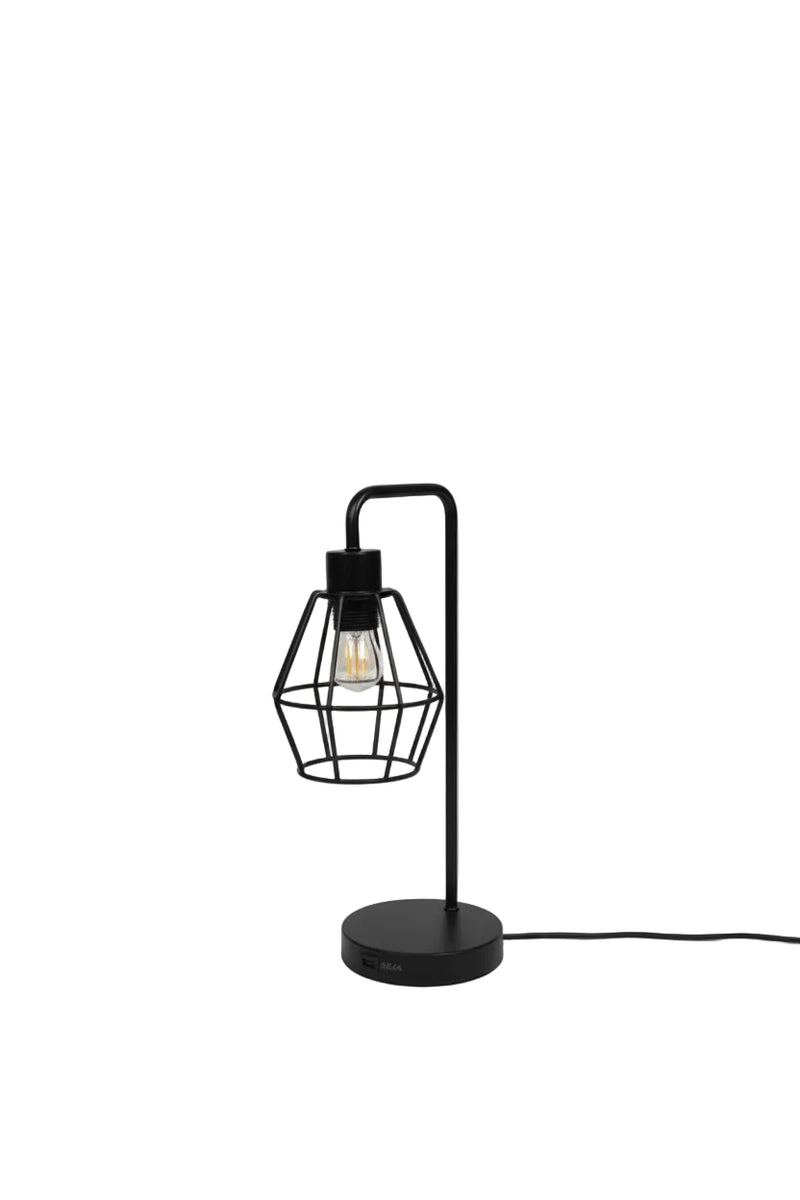 Industrielle Käfig-Schreibtischlampe