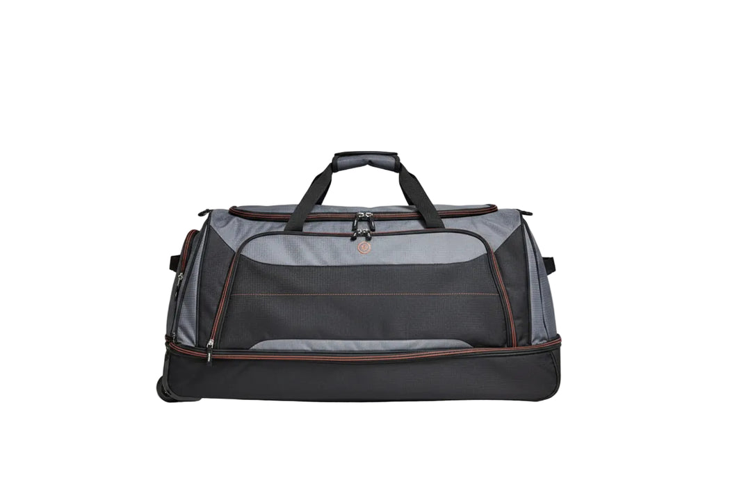 Two-Tier Rolling Duffel Bag (Grey and Black)