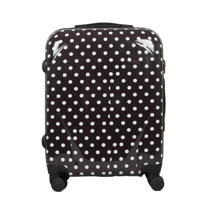 Polka Dot Hard-Shell Spinner Suitcase