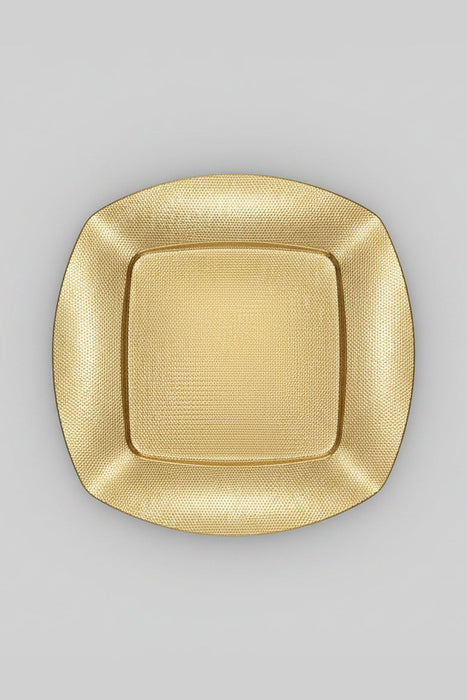 Gold Textured Square Plate