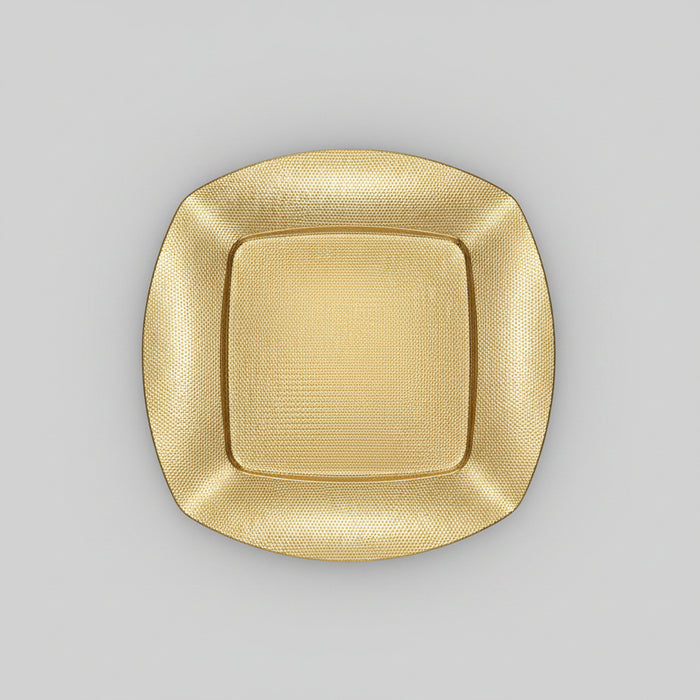 Gold Textured Square Plate