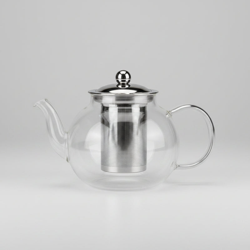 Glass Teapot with Stainless Steel Infuser