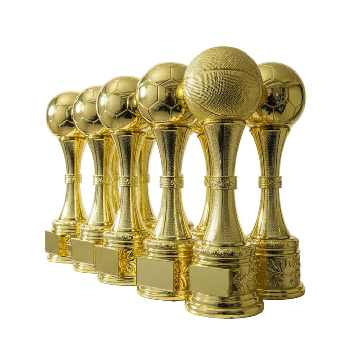 Golden Basketball Achievement Trophy