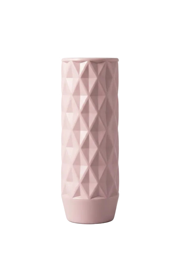 Geometric Textured Flower Vase