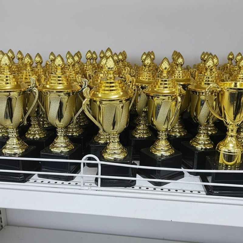 Goldpokal mit Deckel /1 Stück