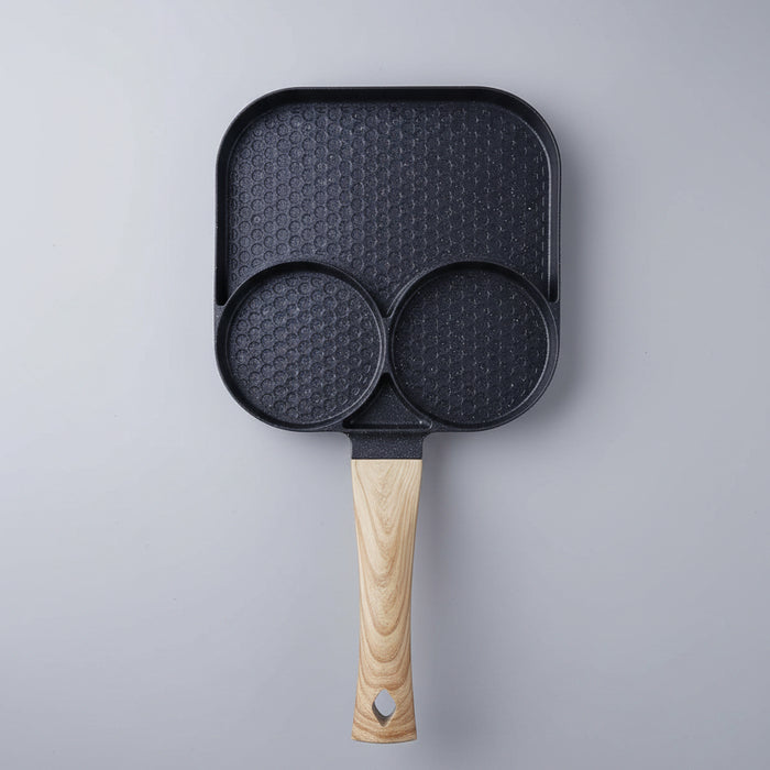 3-Compartment Non-Stick Breakfast Frying Pan