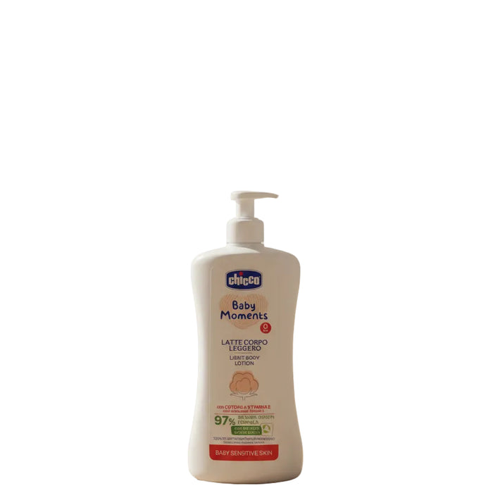 Chicco Baby Moments Light Body Lotion with Cotton and Vitamin E (500ml)