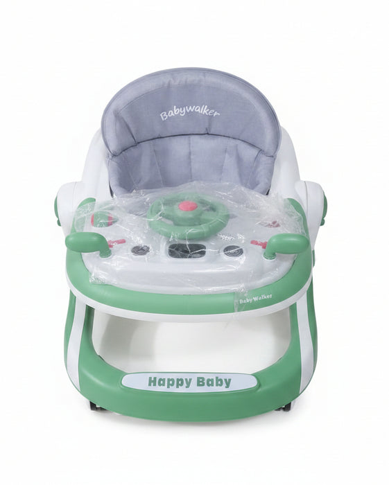 Happy Baby Interactive Musical Baby Walker with Toy Steering Wheel