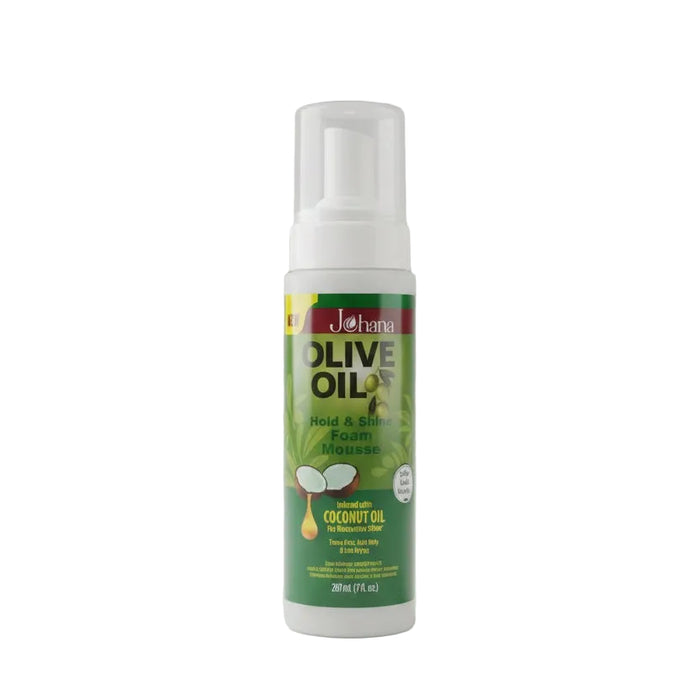 Johana Olive Oil Hold & Shine Foam Mousse (207ml)