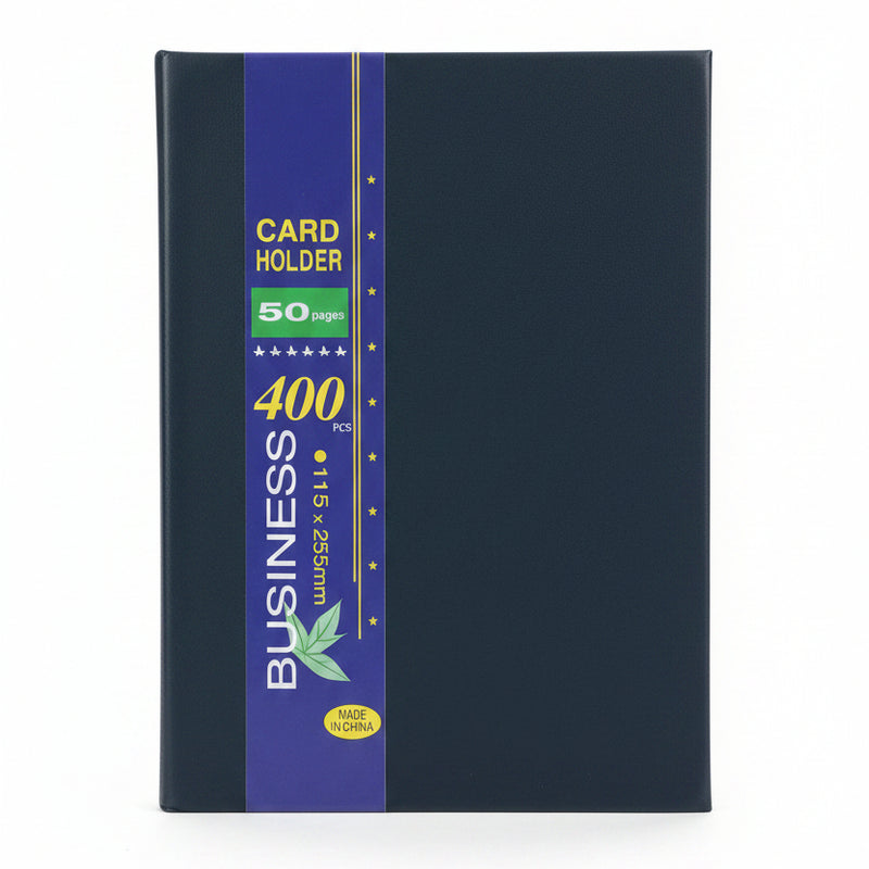 Visitenkartenbuch (50 Seiten, 400 Karten Kapazität)