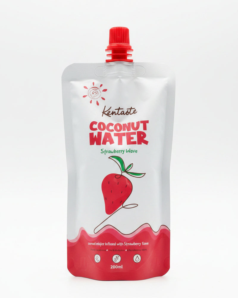 Kentaste Strawberry Wave Kokoswasser (200ml)