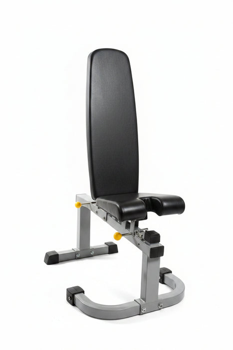 Adjustable Utility Gym Bench (or Multi-Position Workout Bench) Black&Silver