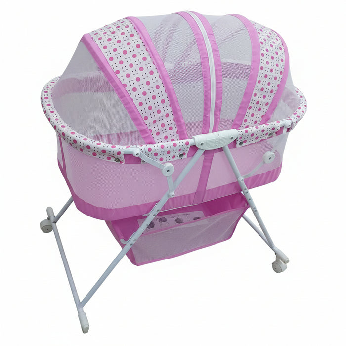 Portable Baby Bassinet and Rocker Cradle/Girl