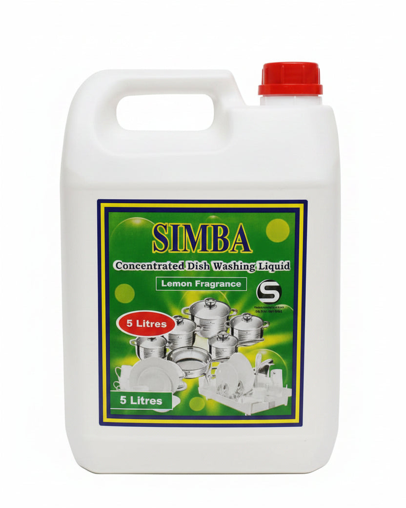 Simba Concentrated Dish Washing Liquid (Lemon Fragrance) 5L — Murukali.com