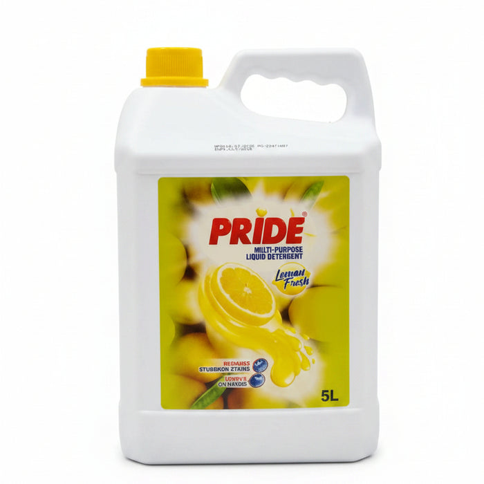 Pride Multi-Purpose Liquid Detergent (Lemon Fresh)5L