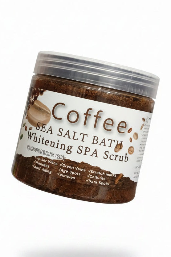 Kaffee-Meersalz-Bade-Whitening-SPA-Peeling/680g