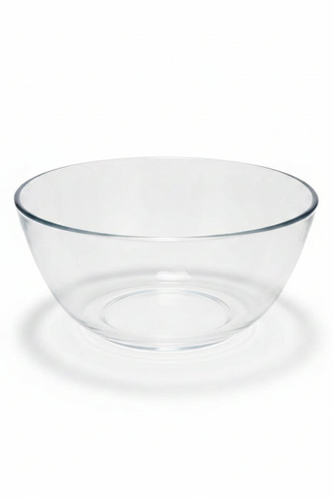 Clear Glass Mixing and Serving Bowl