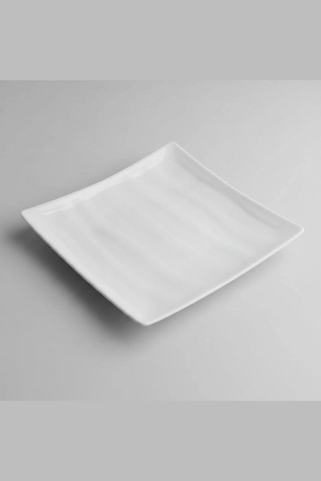 Modern White Square Ceramic Dinner Plate