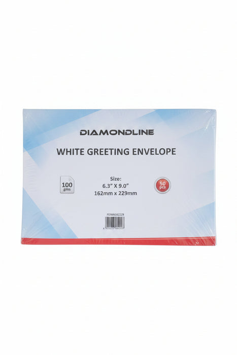 Diamondline White Greeting Envelope