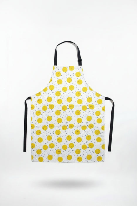 Yellow Polka Dot Kitchen Apron