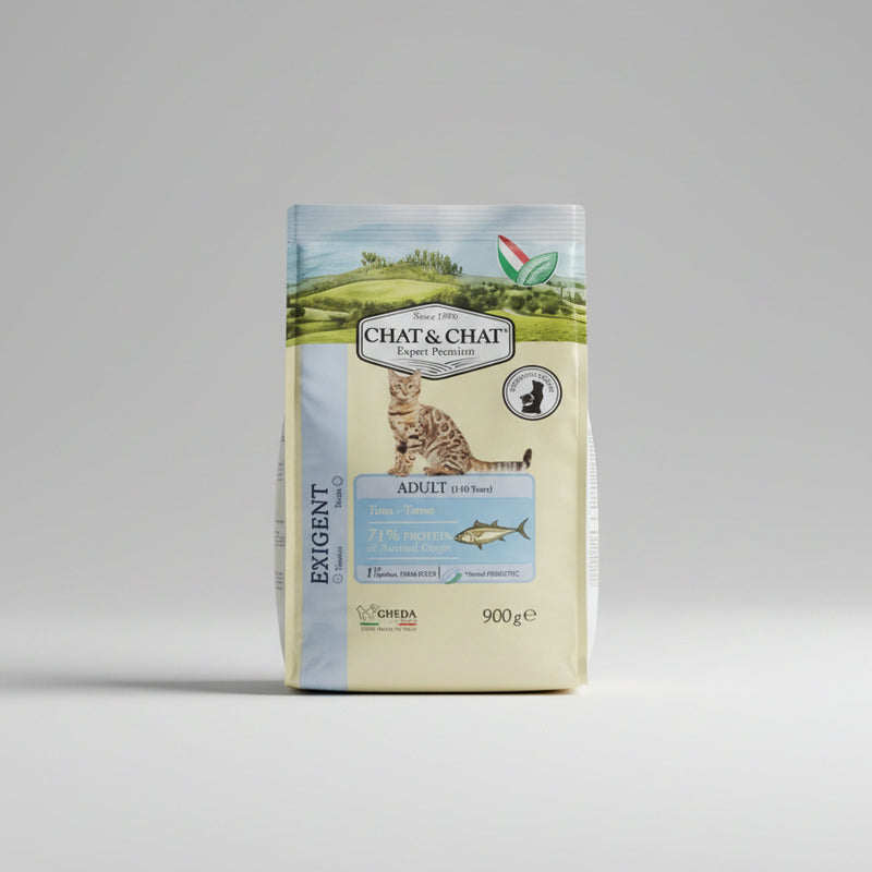 Chat & Chat Expert Premium Exigent Adult Katzenfutter mit Thunfisch - 900g